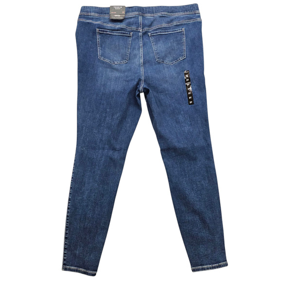 NWT Torrid Jeans Women Size 22 Tall Torrid 3T Lean Soft Comfort Stretch Pull On - Picture 2 of 16